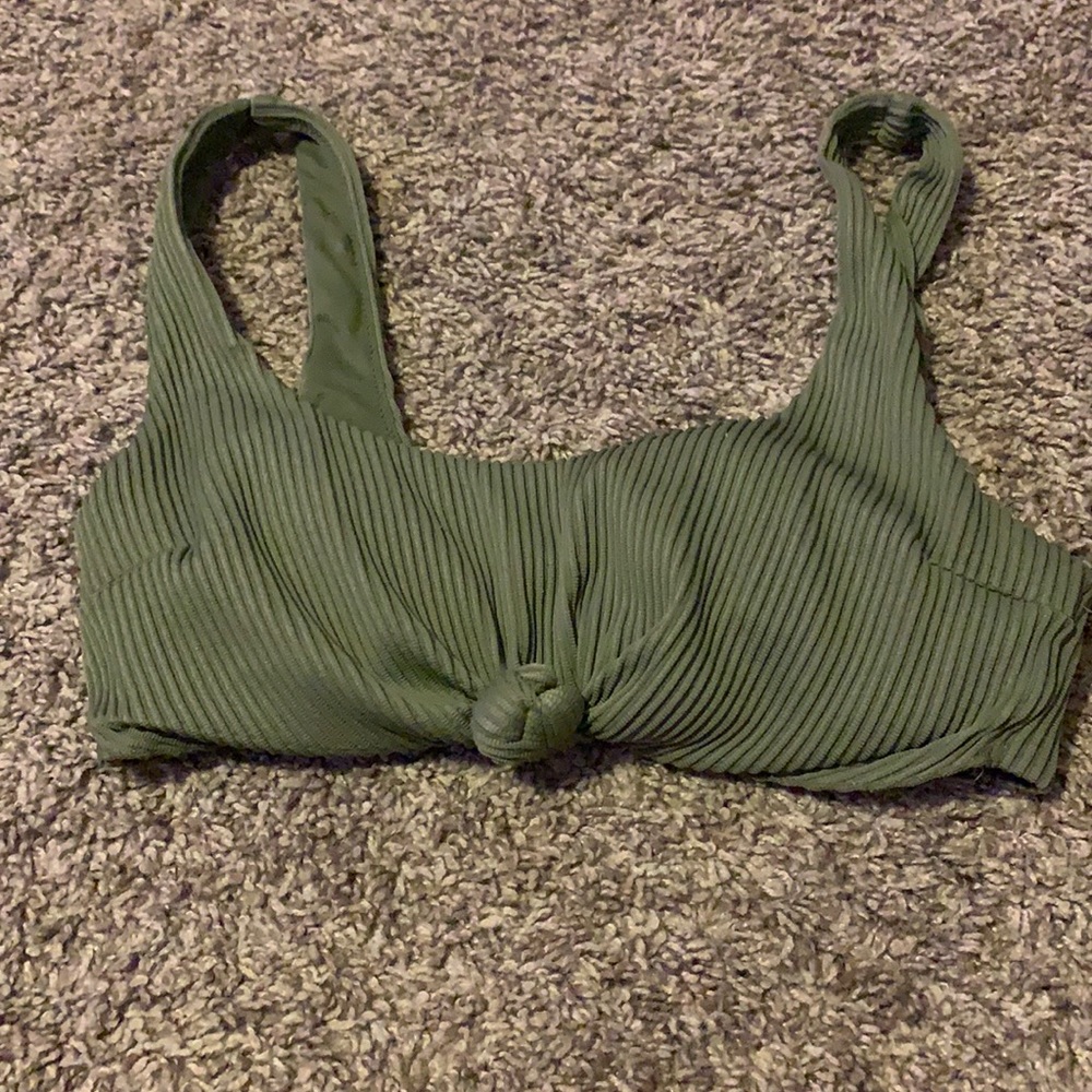 green swim top